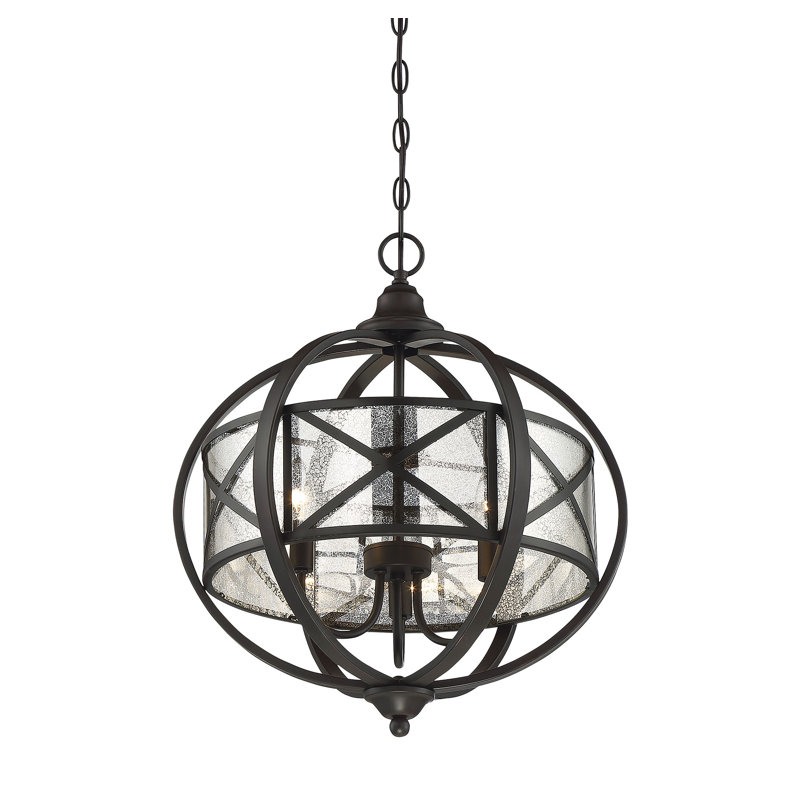 Ivy Bronx Haring 3 Light Unique Statement Globe Chandelier Reviews Wayfair