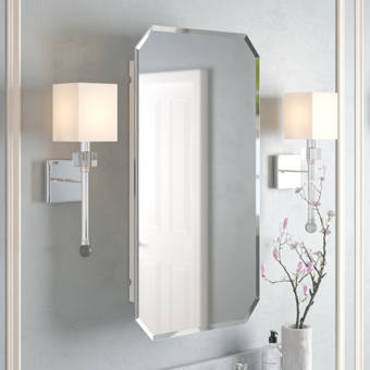 Greyleigh Weslaco Beaded Recessed Framed 1 Door Medicine Cabinet With 3 Adjustable Shelves Reviews Wayfair Ca