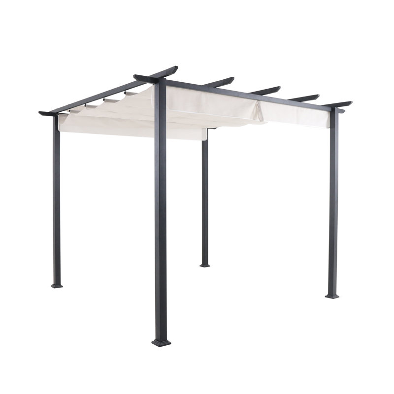 Freeport Park Tetbury 7 5 Ft W X 10 Ft D Metal Pergola With
