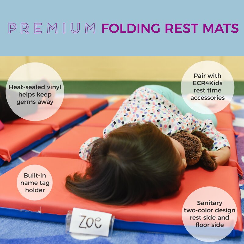 Ecr4kids 2 Thick Folding Nap Mat Reviews Wayfair