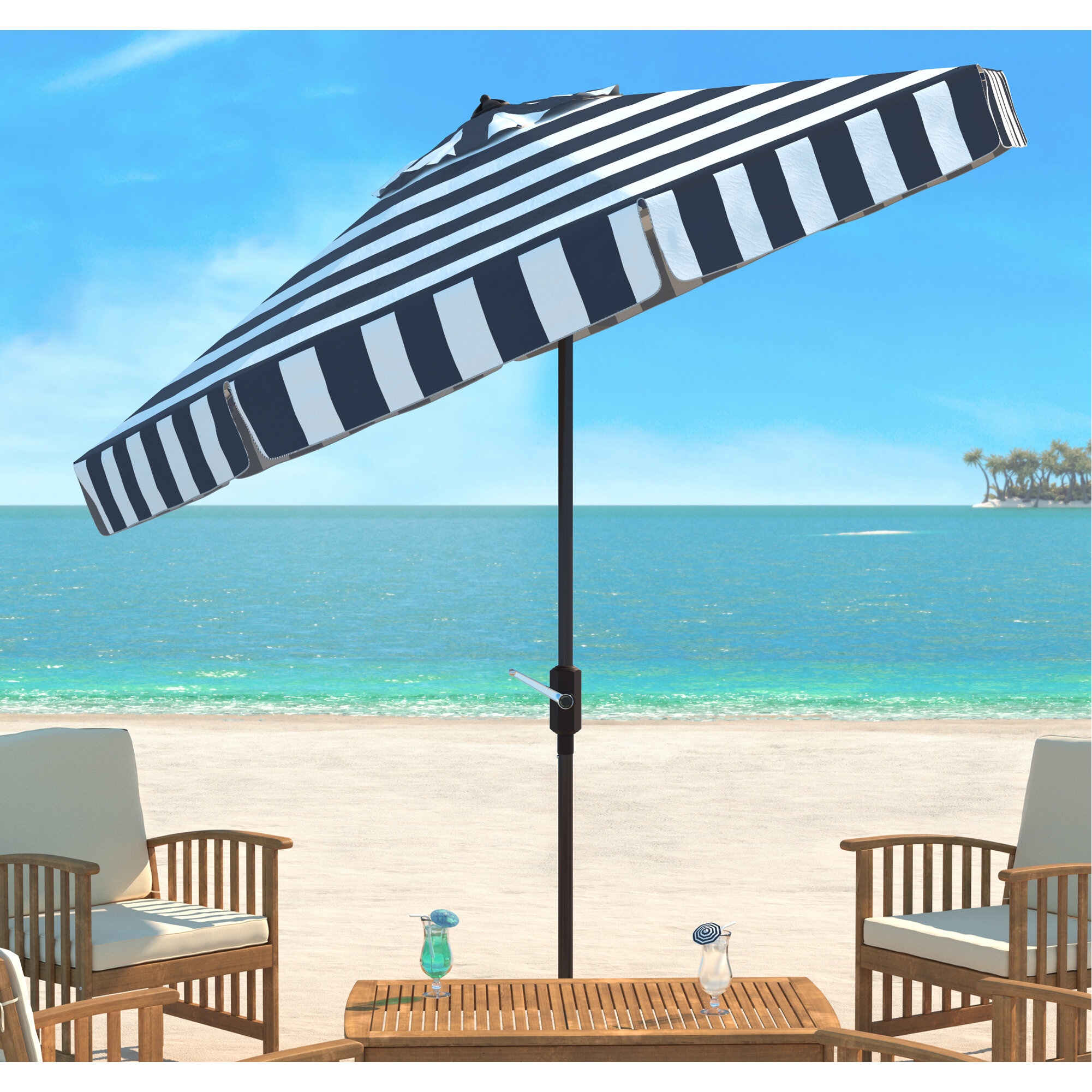 Navy Patio Umbrellas You Ll Love In 2020 Wayfair