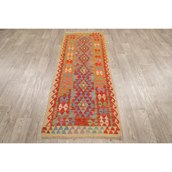 Rugsource Runner Oriental Handmade Kilim Wool Orange Area Rug Wayfair