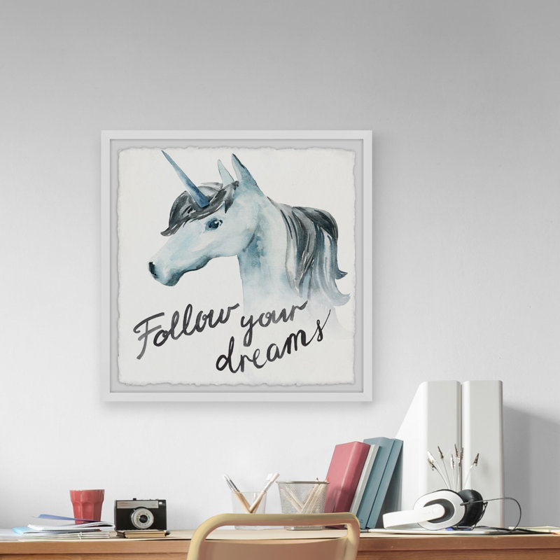 Isabelle Max Brawley Follow Your Dreams Unicorn Framed Art Wayfair