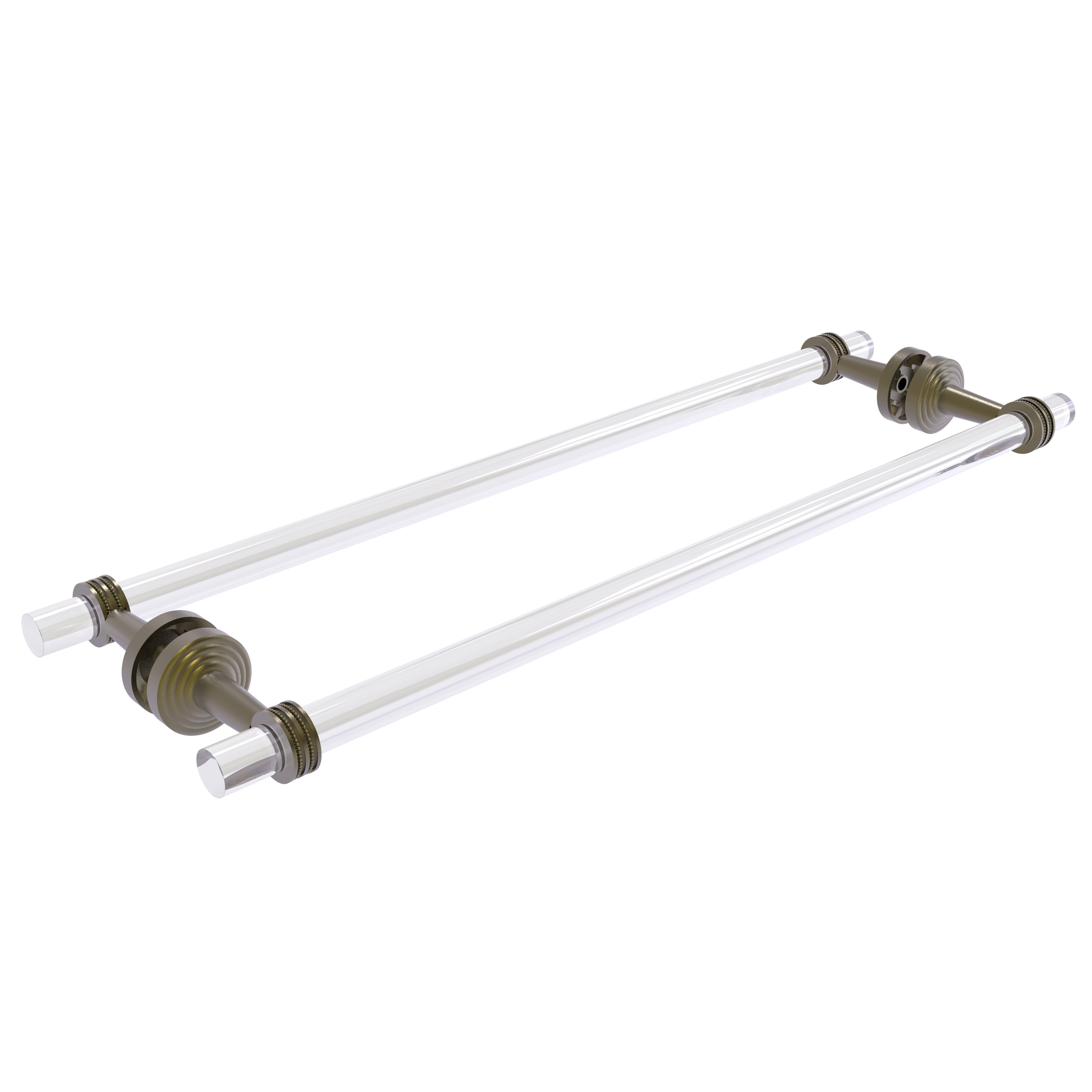 Allied Brass Pacific Beach 28 Towel Bar For Glass Shower Door