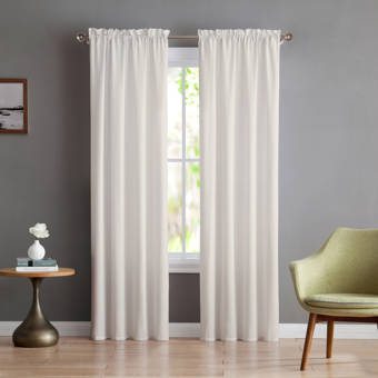 Langley Street Quinton Geometric Semi Sheer Grommet Curtain Panels Reviews Wayfair
