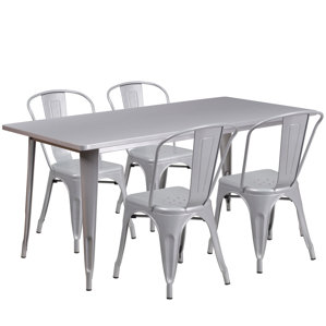 Corrado 5 Piece Dining Set by Mercury Row
