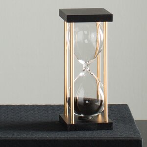 Ophelie Hand-crafted MDF Hourglass in Stand