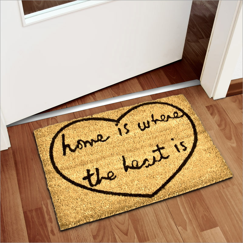 Relaxdays Home Is Where The Heart Is Doormat Wayfair Co Uk