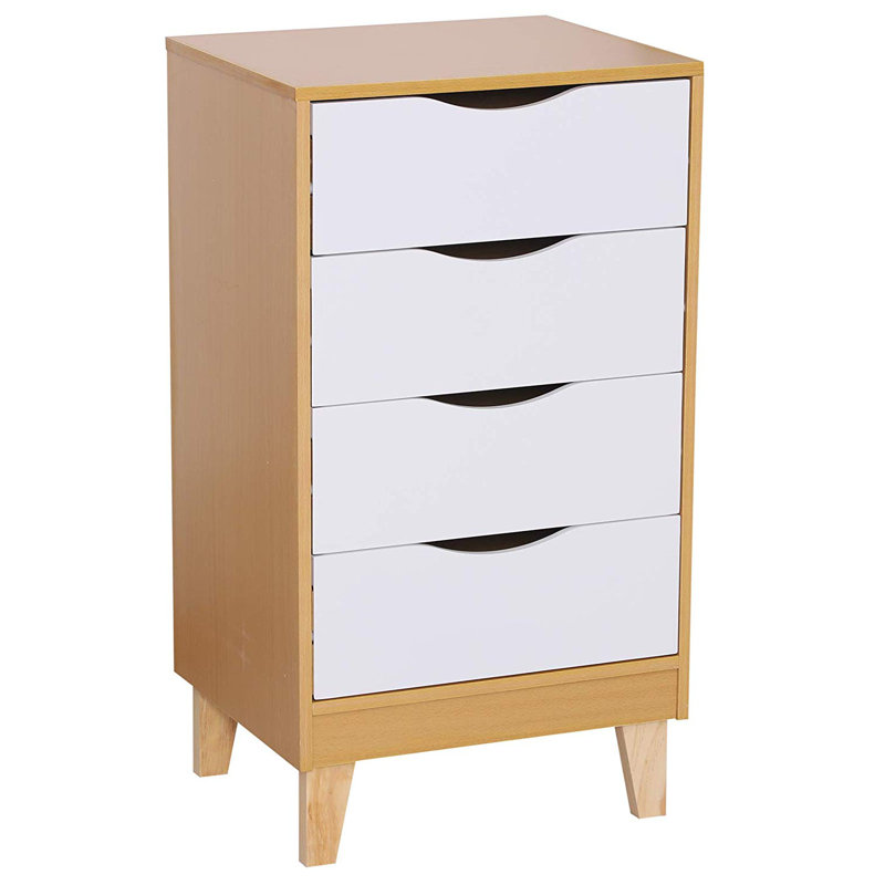 17 Stories Lineville 4 Drawer Bedside Table Wayfair Co Uk
