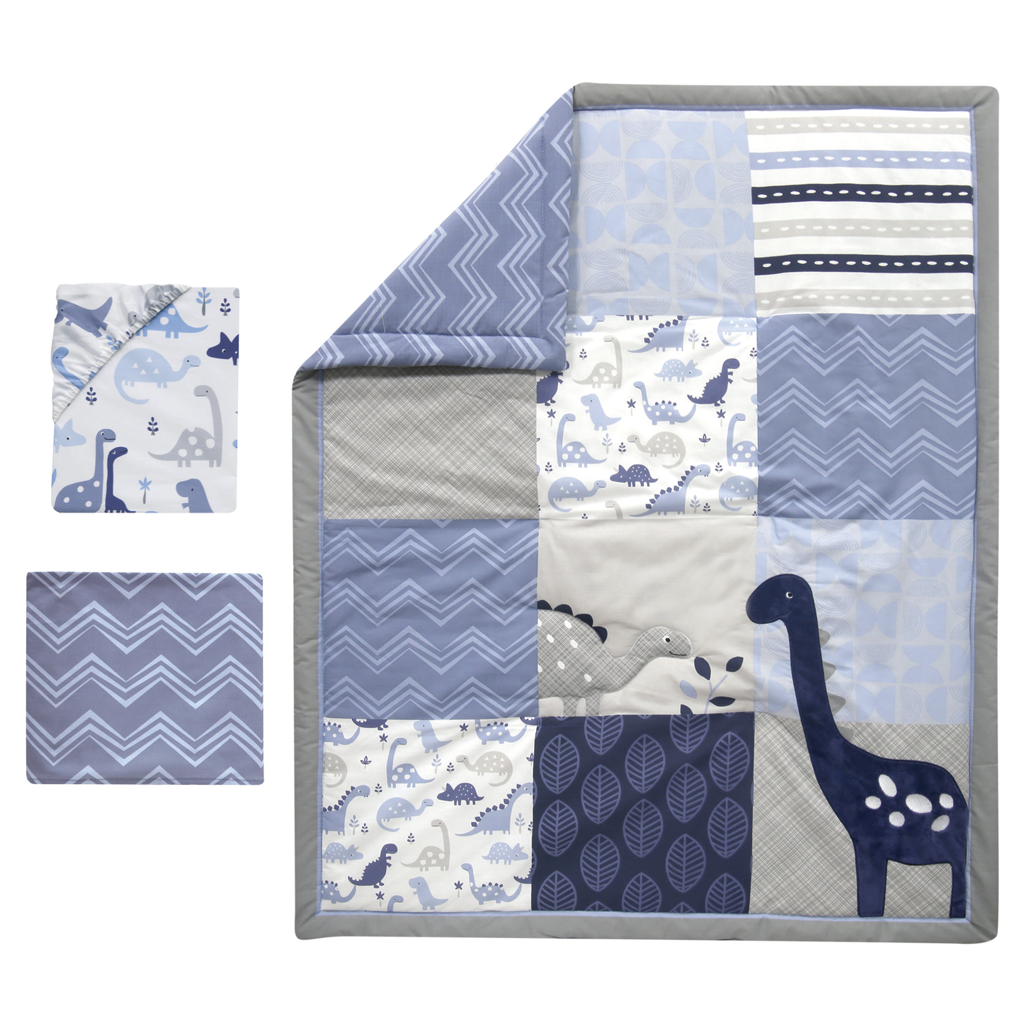 Bedtime Originals Roar 3 - Piece Crib Bedding Set & Reviews | Wayfair