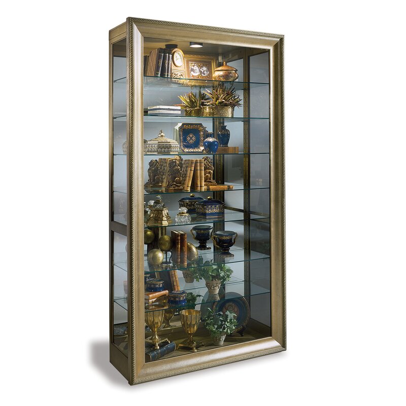 Philip Reinisch Co Vermeer Lighted Curio Cabinet Reviews Wayfair