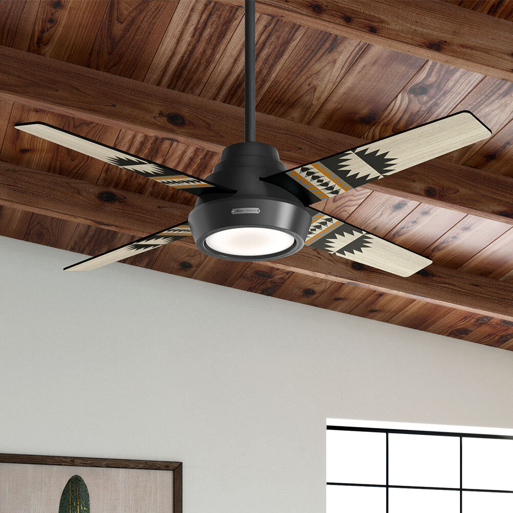 Hunter Fan 54 Pendleton 4 Blade Led Standard Ceiling Fan With Remote Control And Light Kit Included Reviews Wayfair