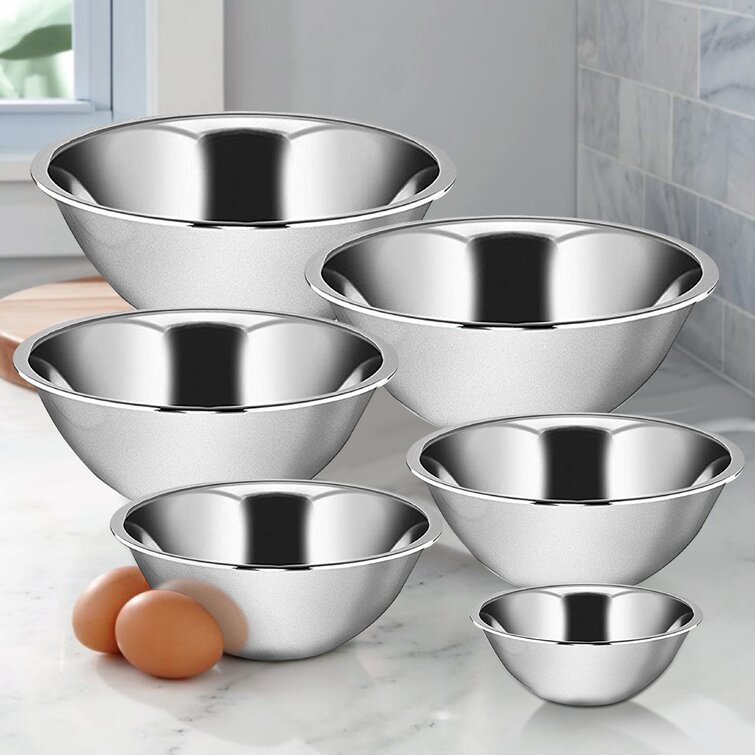 Ybmhome Deep Professional Quality Stainless Steel Mixing Bowl For Serving 3 Quart MIxing Cooking and or Baking 1170 