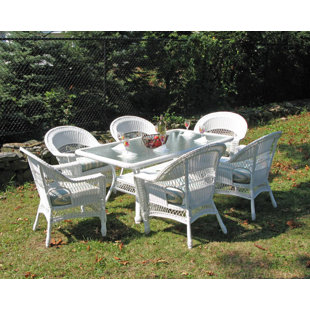Go to store & view more images Camacho 7 Piece Dining Set with Cushion by August Grove