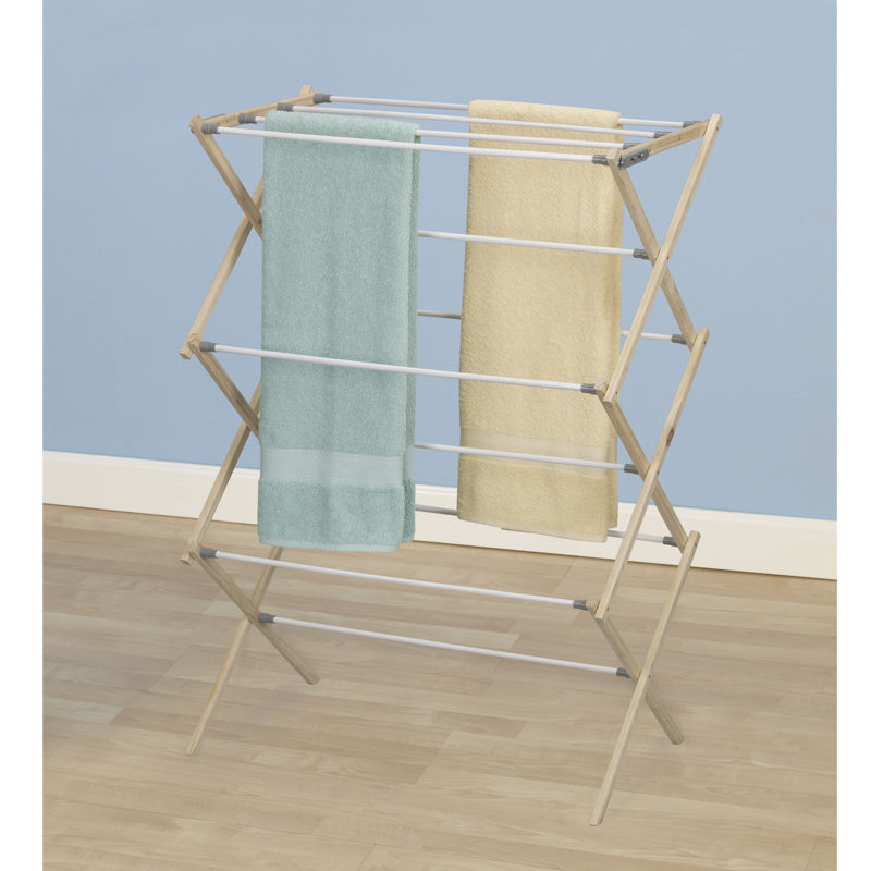 Rebrilliant Pine Wood X Frame Free Standing Drying Rack Reviews