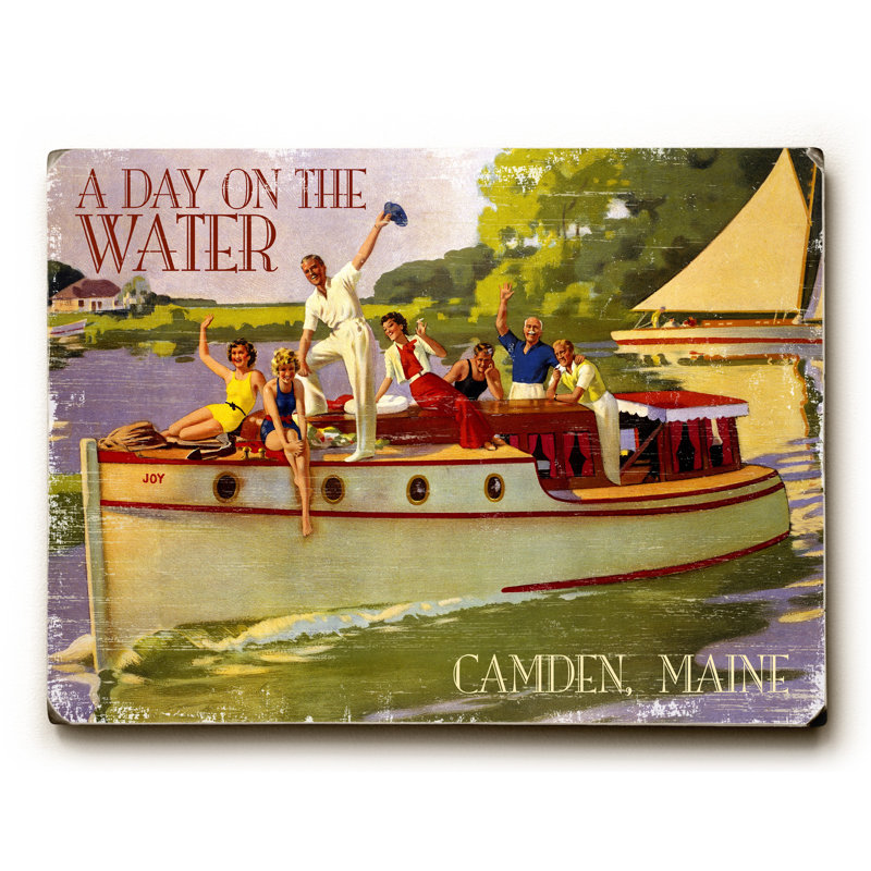 A Day on the Water Vintage Advertisement