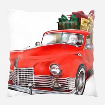 Ebern Designs Rothrock Couch Snowflakes Throw Pillow Wayfair