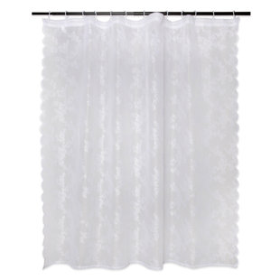 Ambesonne Mandala Shower Curtain Black White 70 Inches Circular