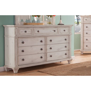Dorinda Vintage Style 9 Drawer Standard Dresser by One Allium Way