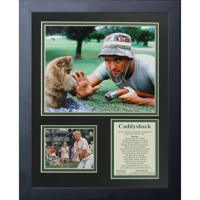 Legends Never Die Caddyshack Framed Memorabilia