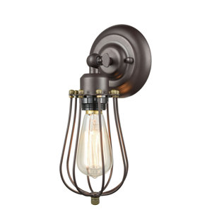 Vintage Metal 1-Light Armed Sconce