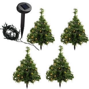35cm christmas tree with 10 warm white led solar powered lighted display set of 5 - Wayfair Outdoor Christmas Decorations 35cm christmas tree with 10 warm white led solar powered lighted display set of 5 - Wayfair Outdoor Christmas Decorations