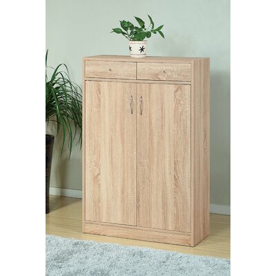 Wooden Entryway Shoe Storage Cabinet Red Barrel Studio Finish White