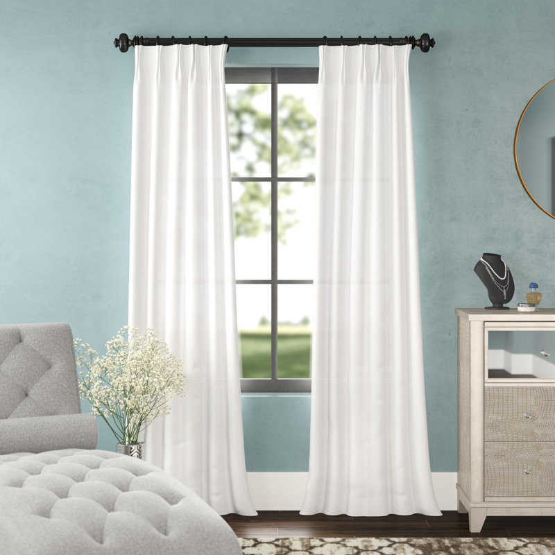 Willa Arlo Interiors Forbell Solid Blackout Vintage Textured Faux