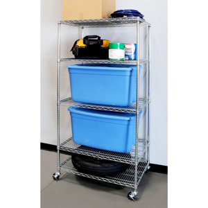 Heavy Duty 5-Level Steel Wire Shelving Unit