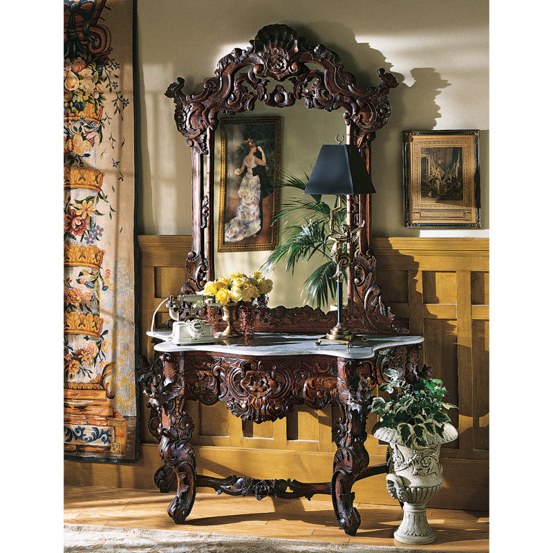 Hapsburg 54 Console Table And Mirror Set