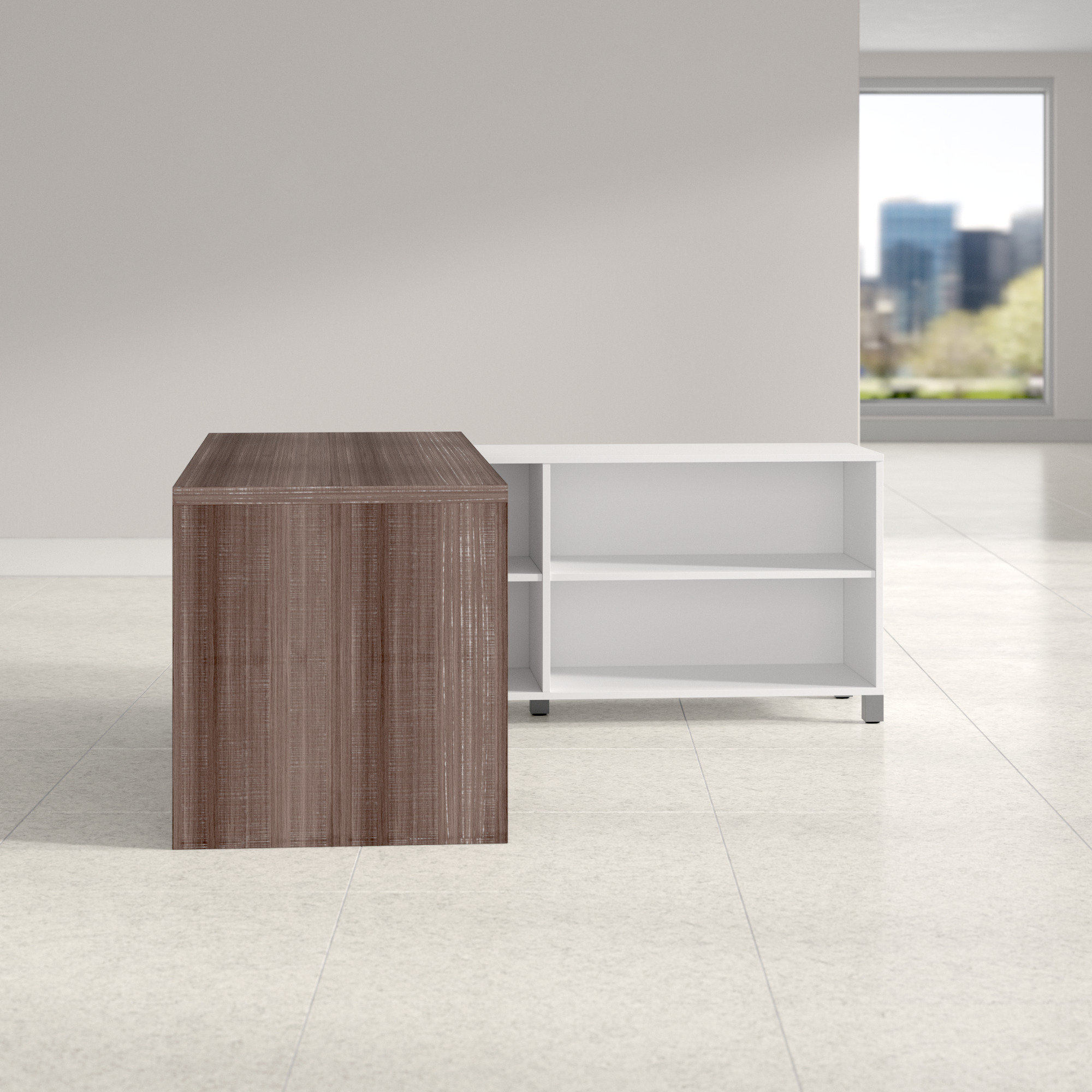 Upper Square™ DeSandre Reversible LShape Executive Desk & Reviews