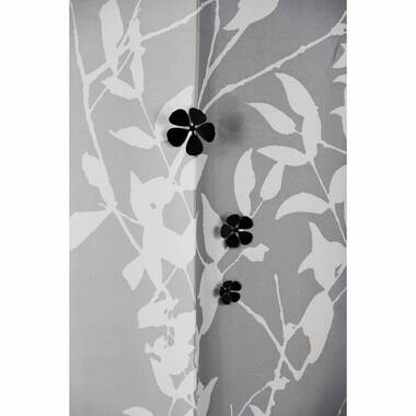 Evideco Metal Flower Curtain Magnet Set of 3 Floral 