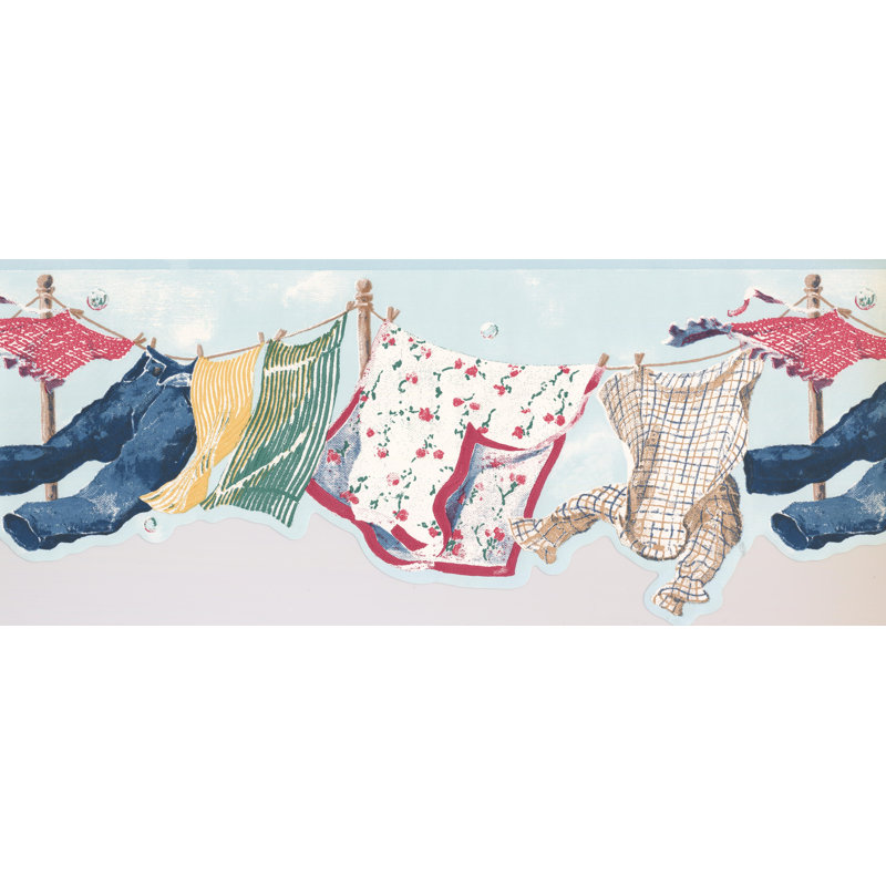 Winston Porter Elsass Paint By Design Clothes Drying Line Wind Sky