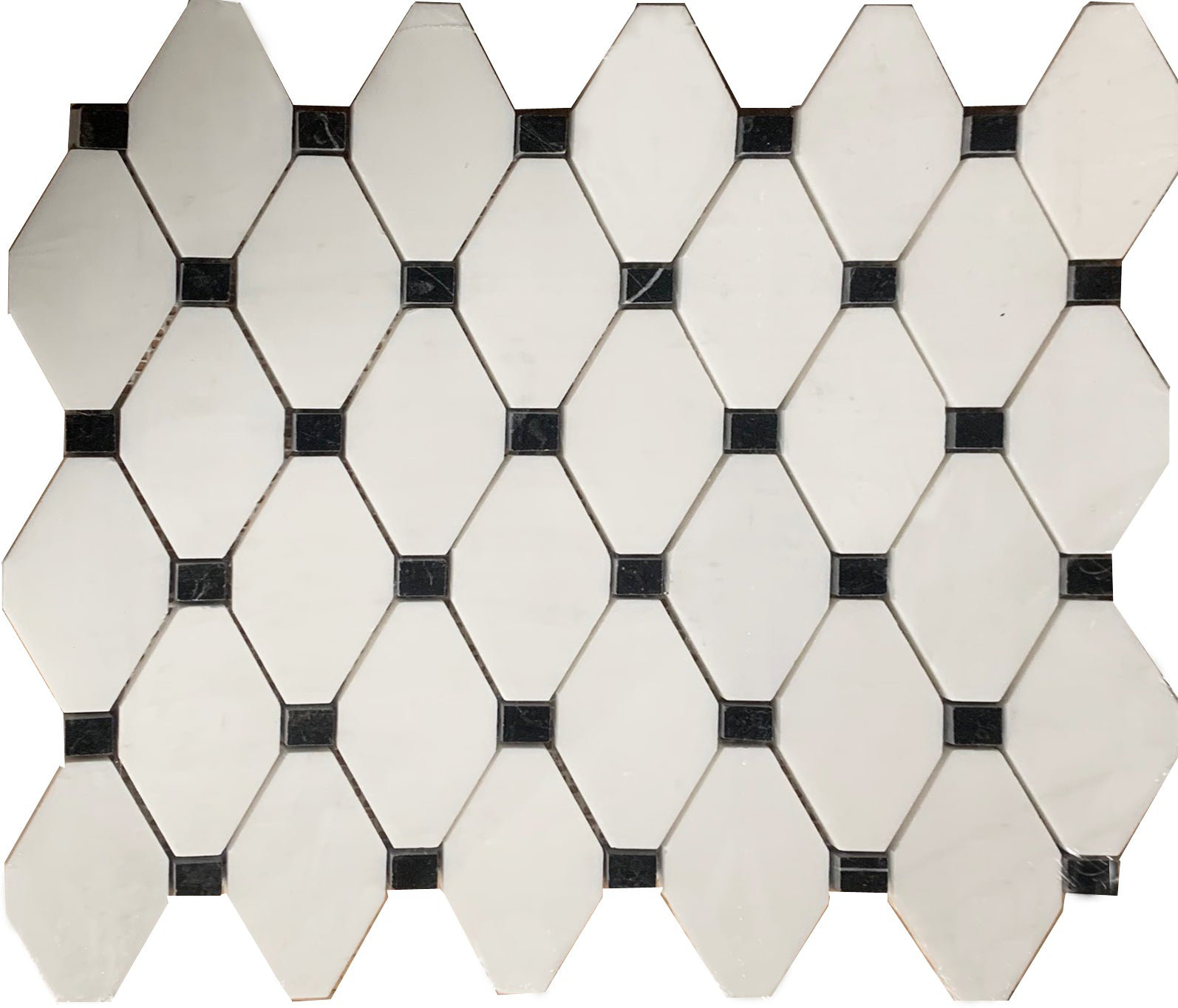 Stone & Tile Shoppe, Inc. Marble Octagon and Dot Mosaic Wall & Floor Tile Wayfair