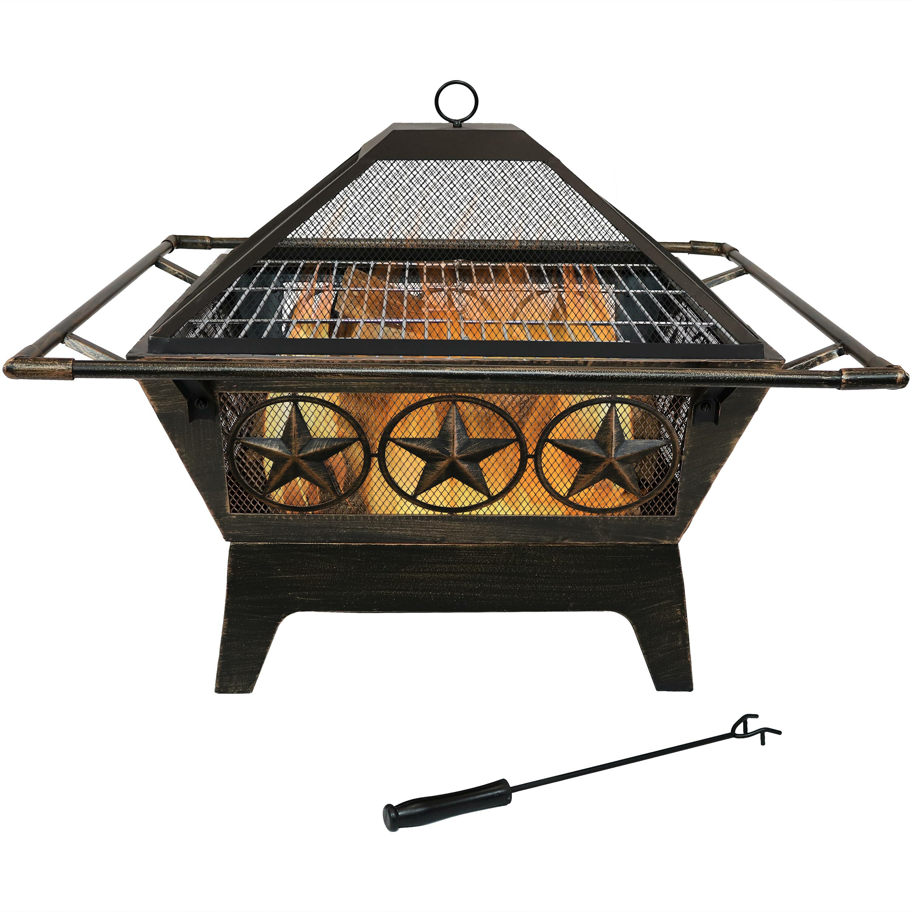 Roswita Steel Wood Burning Fire Pit Reviews Joss Main