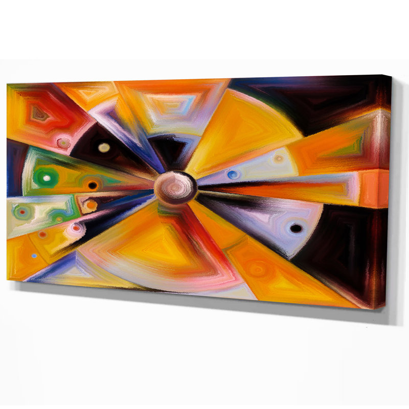 East Urban Home Contemporary Circular Stained Glass Design