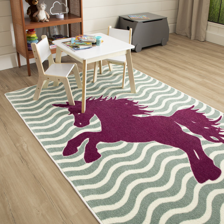 Anti-slip Floor Mat Outdoor Rugs Fashion Style Majestic Horse Print Carpets 