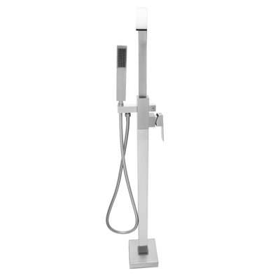 Merwin Double Handle Floor Mounted Freestanding Tub Filler With