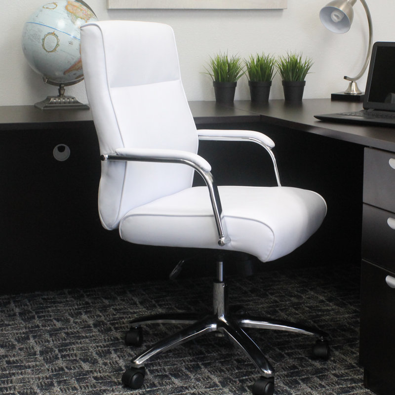 Executive Chair Upholstery Color: White
