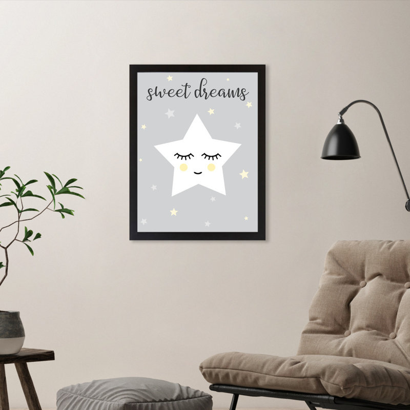 East Urban Home Kate Shephard Sweet Dreams Star Kids Wall Decor