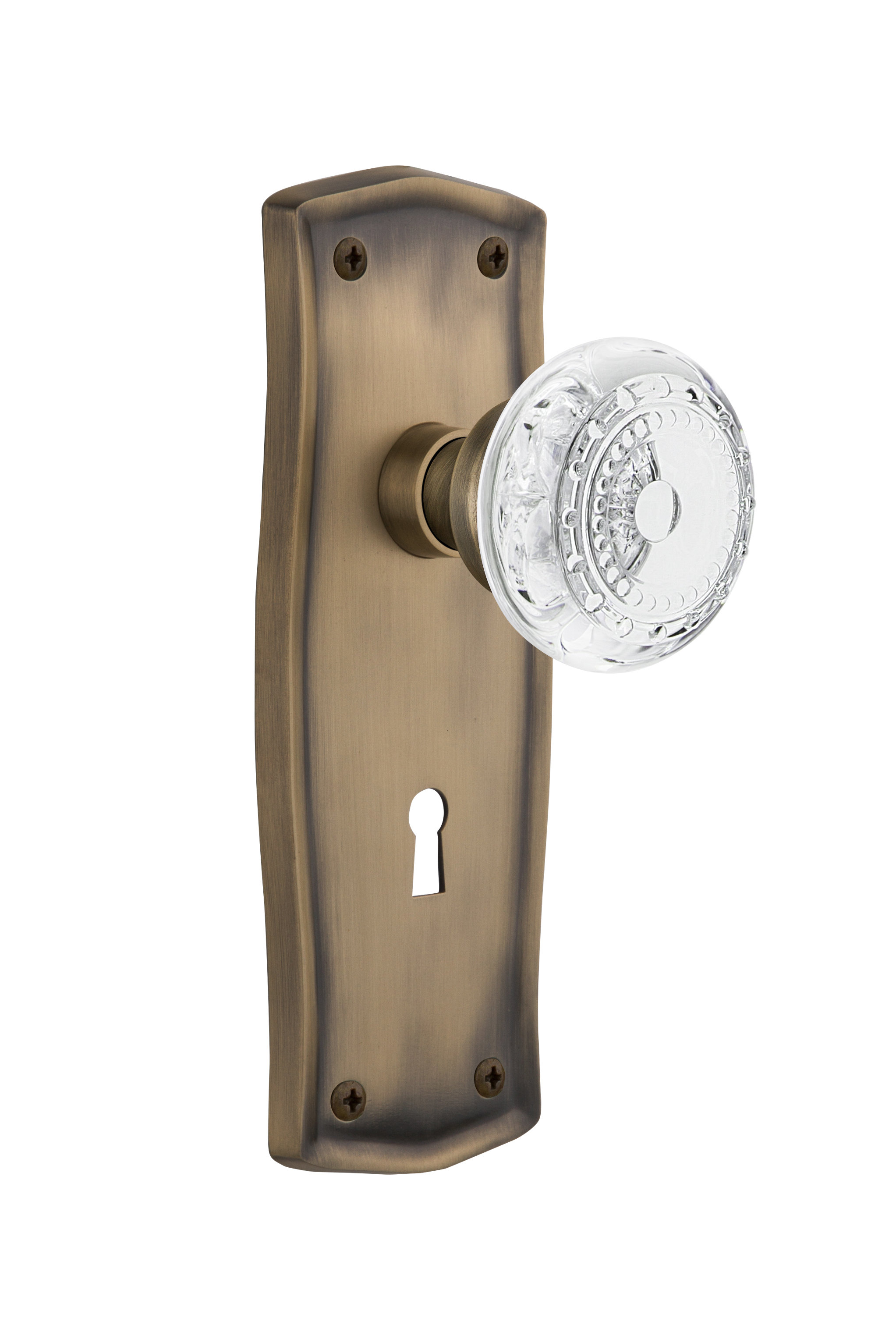 Nostalgic Warehouse Crystal Meadows Privacy Door Knob With Keyhole