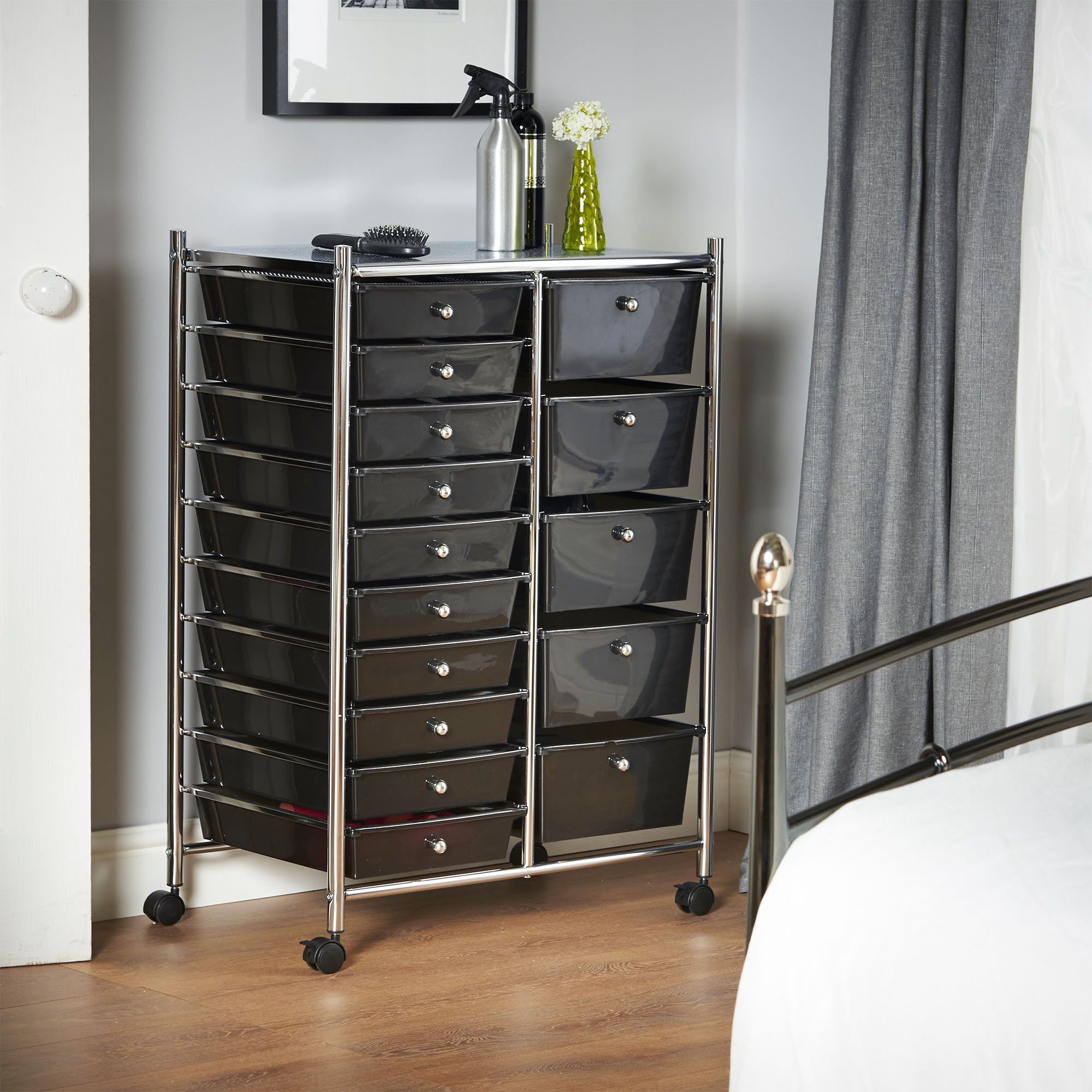 Symple Stuff Clarke 15 Drawer Storage Utility Cart Reviews
