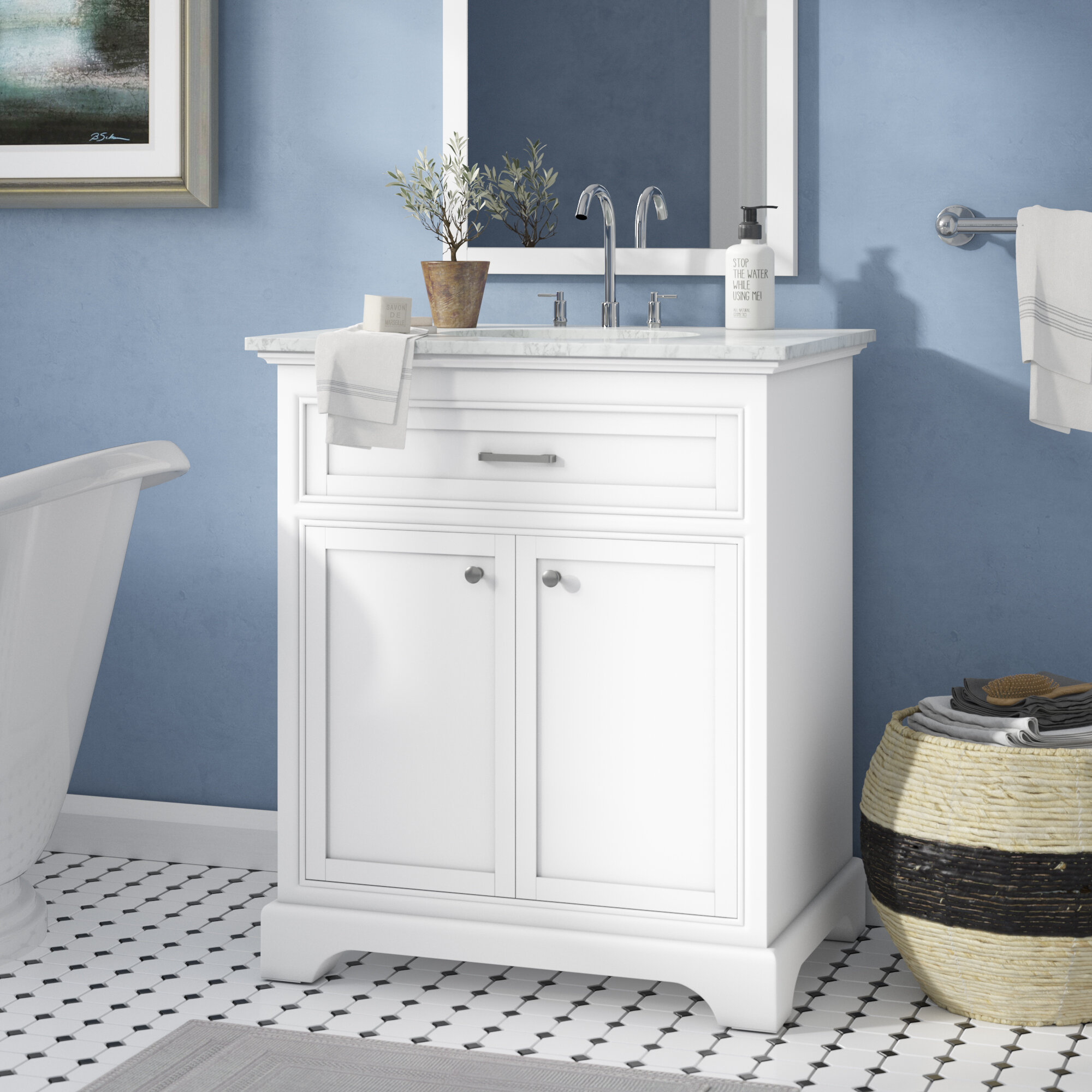 Andover Mills Rossi 30 Single Bathroom Vanity Set Reviews