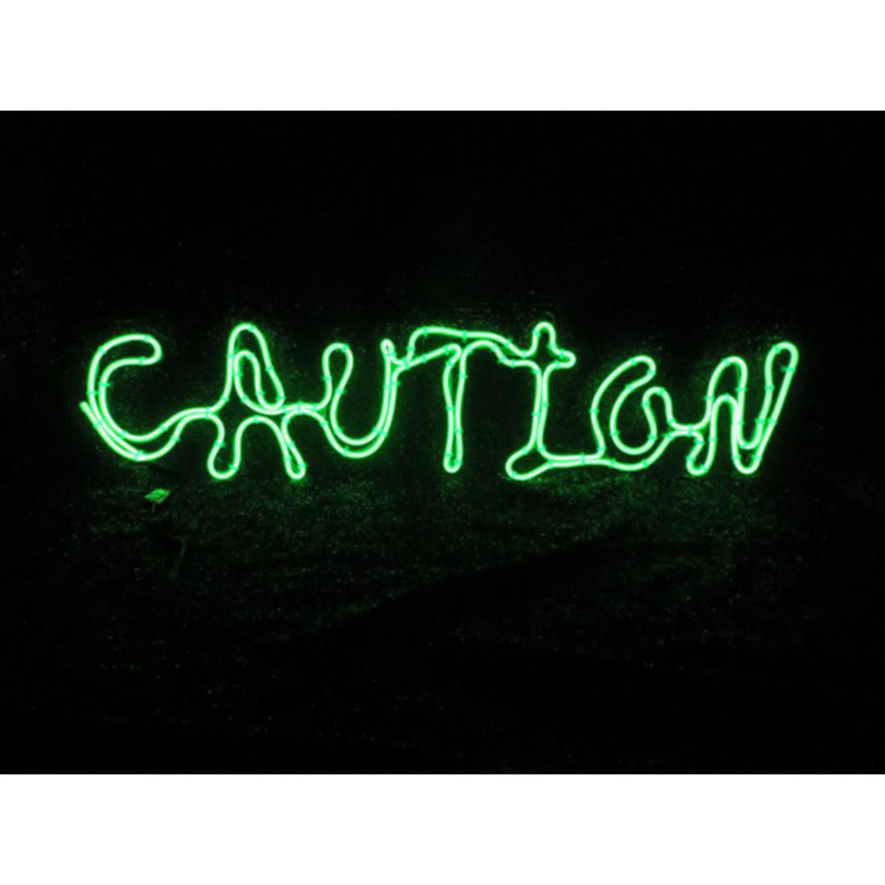 The Holiday Aisle Battery Operated Caution Window Decor Halloween