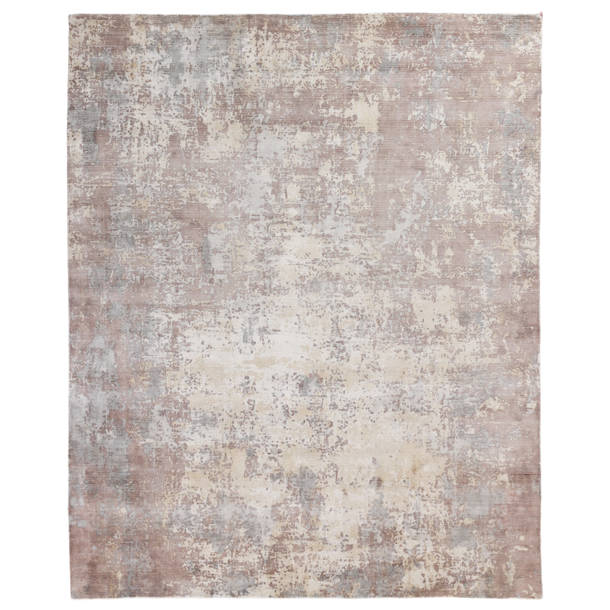 Exquisite Rugs Murano Hand-Knotted Area Rug in Metallic & Reviews ...