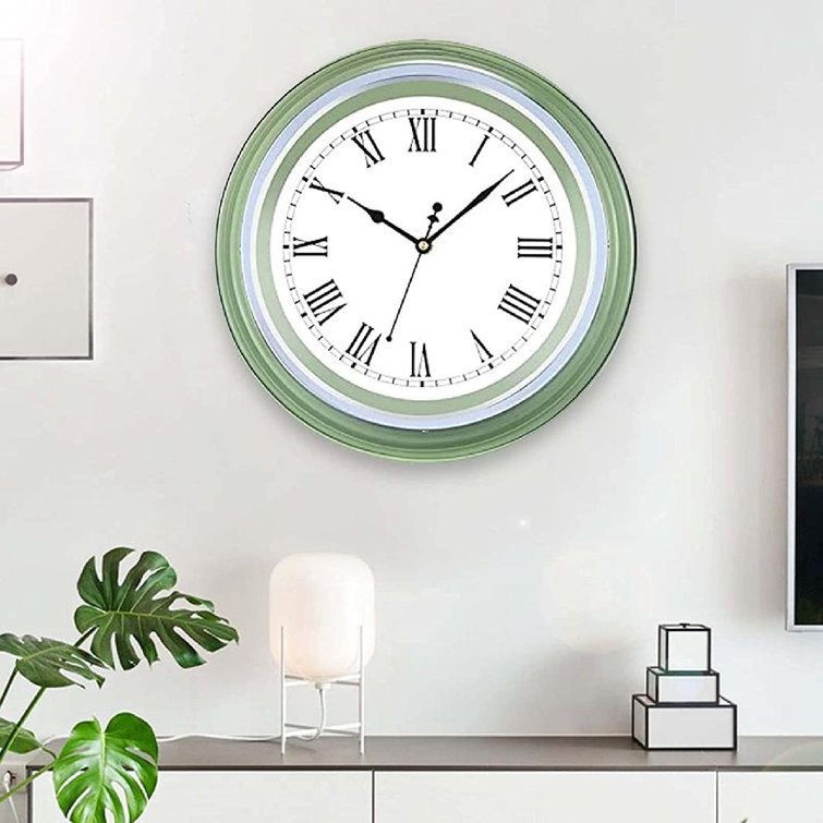 Modern Wall Clock Silent Non Ticking SmallWall Clocks For Living Room Decor Battery Operated Easy To Read Kitchen Home Office