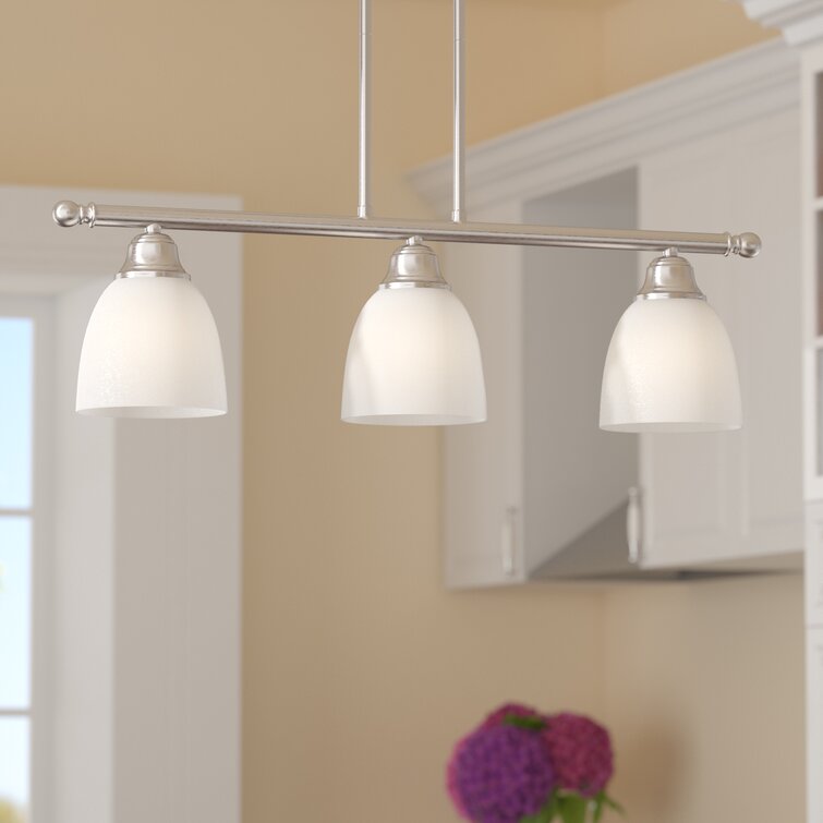 Charlton Home Weisgerber 3 Light Kitchen Island Linear Pendant Reviews Wayfair