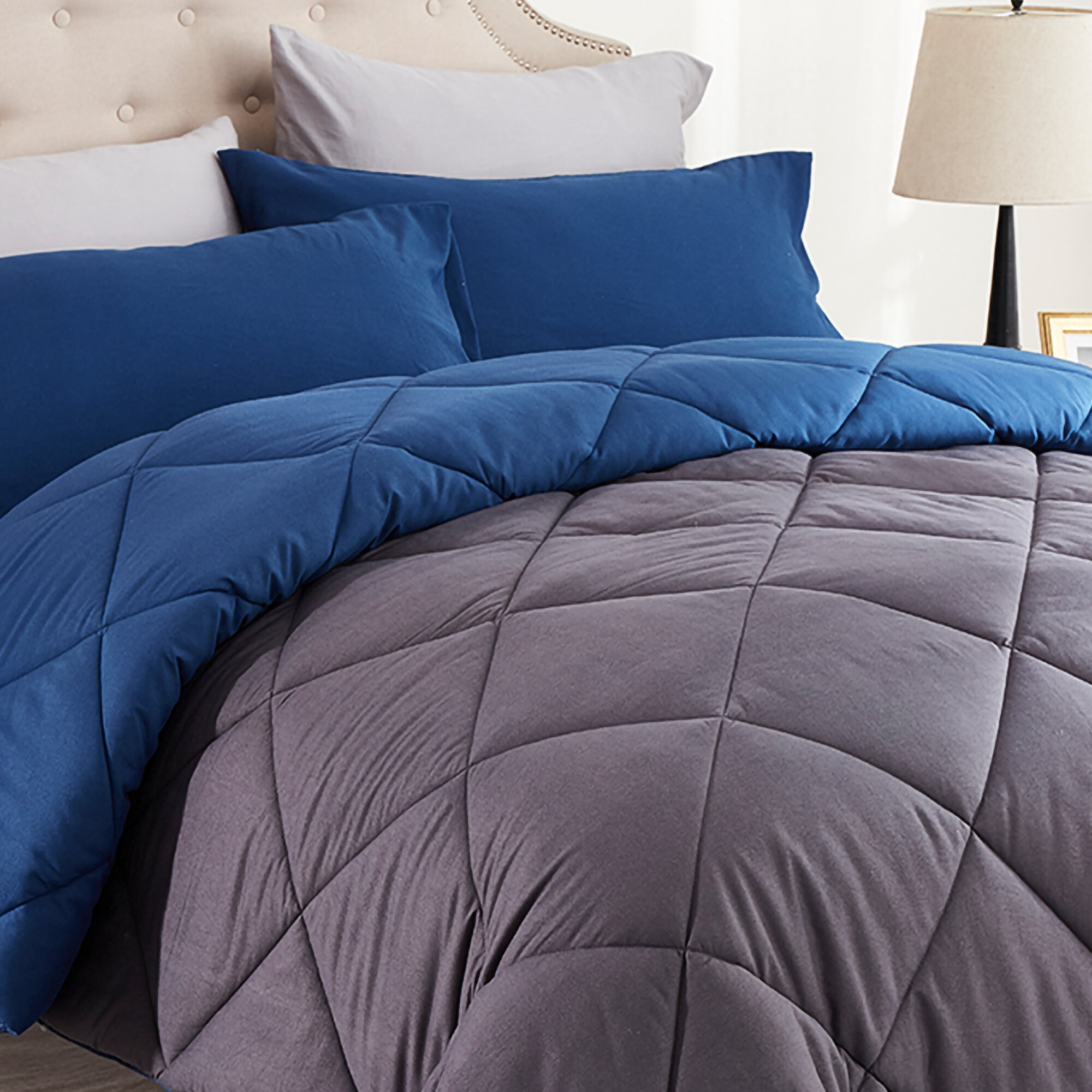 Premium Soft Brushed Down Alternative Comforter Duvet Insert Washable All Season 
