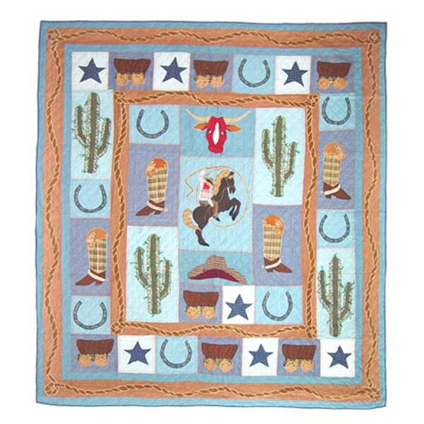 Cowboy Cowboy Quilt Baby Boy Quilt Handmade Quilt-One of a Kind Baby Shower Gift Western