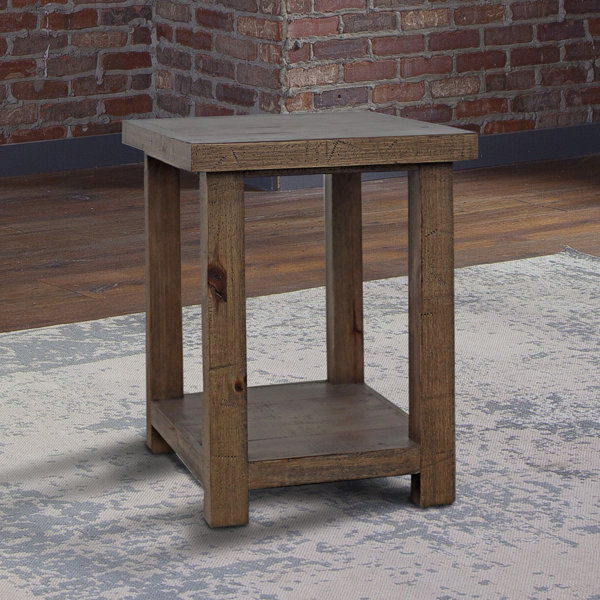 Williston Forge Pontius Solid Wood End Table With Storage Wayfair